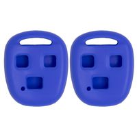 Keyless2Go New Silicone Cover Protective Cases for Remote Keys with FCC HYQ1512V N1412BBB HYQ12BBT - Blue - (2 Pack)