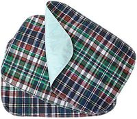 Head2Toe 3 Pack - Plaid Small Washable Chair Pad Bed Pad/Small Reusable Incontinence Chair Underpad 18x24 - Perfect for Children and Adults Incontinence Protection