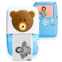 CrazyFire Instant Camera for Kids,Zink Zero Ink Kids Poloroid Camera with Print Paper,Puzzle Game,Kids Digital Camera with 1080P HD Video,Gift and Toy for Boys and Girls