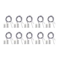 BNYZWOT RC-33 NC Recessed Wired Security Window Door Contact Sensor Alarm Magnetic Reed Switch White 10 Pair