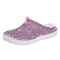 Men's Casual Camo Flip Flops, Antiskid Flats Platform Slippers Lightweight Breathable Beach Hole Shoes Sandals Size 7.5-10 (Pink, US:6.5)