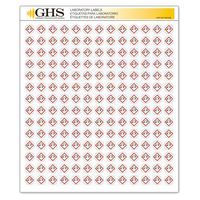 GHS/HazCom 2012: Hazard Class Pictogram Label, Corrosive, 1/2" each (Pack of 1820)