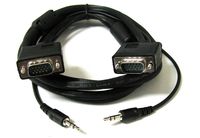 FYL 10' FT 10FT SVGA Super VGA M Male to Male Cable with 3.5mm Audio for Monitor TV