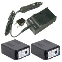 7800mAh Replacement 2x VW-VBG6H Battery and 1x Home Charger for PANASONIC VW-VBG6 AG-AC160A, AG-AC7, AG-AC130A, AG-AC160A, AG-HMC40, AG-HMC70, AG-HMC150 Camcorder Batteries