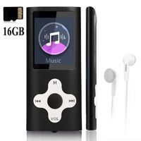 Mp3 Player,Music Player with a 16 GB Memory Card Portable Digital Music Player/Video/Voice Record/FM Radio/E-Book Reader/Photo Viewer/1.8 LCD
