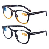 Computer Reading Glasses Blue Light Blocking Glasses Women 2 Pack(+2.0)