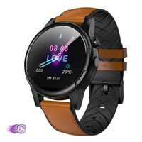 PINGTANG 4G Smartwatch Android7.1 Fitness and Activities Tracker with Built-in GPS, Heart Rate, Music, Smart Notifications, IP67-Life Waterproof for Men Women,Brown,3G+32G