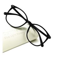 Reading Glasses Anti Blue Light Blocking Reader Women Men for Mid Big Face (Black, 0.50)