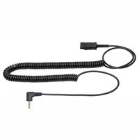 Quick Disconnect QD to 2.5mm Telephone Headset Adapter Cable,Used for Cisco Linksys SPA Polycom Panasonic Zultys & Gigaset Office IP & Many Cordless Dect Phones