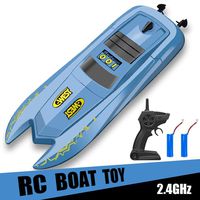RC Boat Remote Control Boats for Pools and Lakes - H126 Mini Racing Boats 2.4GHz 10km/h High Speed Remote Control Boat for Kids Adults Boys Girls