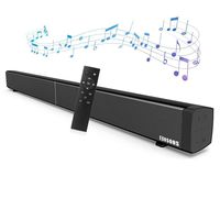 Sound Bars for TV, COSOOS 30W 36.2inch Soundbar with Bluetooth 4.2, Remote Control, Home Theater System, Support Digital Optical, Coaxial, RCA, AUX, TF Card, Wall Mountable