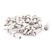 uxcell 20Pcs BNC Male RG58/59/60 Coax Coaxial Connector Adapter for CCTV Camera