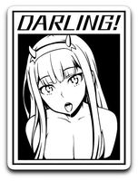 95Vibes Zero Two - 002 Darling in The FRANXX Inspired Vinyl Decal Sticker 3''x4''