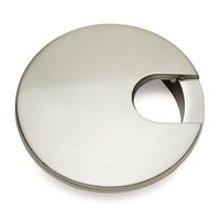 Cosmas 50203SN Satin Nickel 2-1/2" Two Piece Zinc (Metal) Desk Grommet - 3" Overall Diameter