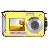 Powerfulline Digital Cameras Full HD 1080p Double Screens Sports Digital Zoom Waterproof Dive Camera Kid Gift