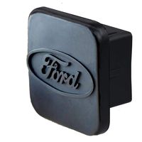 BoJie Car Trailer Hitch Cover,with Ford Logo for Ford Accessories PT228-35960-HP Receiver Tube Hitch Plug(Black) (Ford)