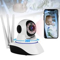 Video Baby Monitor with Camera and Audio,1080P WiFi Indoor Home Security Surveillance IP Cameras for Home Pet Dog Camera with Night Vision&2 Way Audio-(YouTube Set up Video)
