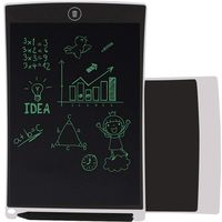 LCD Writing Tablet Drawing Board Durable Handwriting Pad with Stylus Digital Rewritten Drawing Board Tablet Electronic Graphic Gift for Kids School Office Kitchen Memo and Taking Notes 8.5 Inch White
