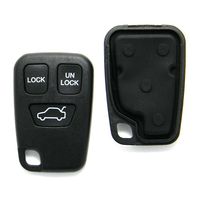 Replacement Case Compatible With Volvo 3-Button Key Fob Remote (FCC ID: HYQ1512J, P/N: 9166199)