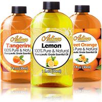 Citrus Essential Oils Set - 1oz 3 Pack Set (100% PURE ESSENTIAL OIL) Sweet Orange, Lemon, and Tangerine