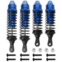 Hobbypark 4PCS Aluminum Front Rear Shock Absorber Assembled for 1/10 Traxxas Slash 4x4 4WD Upgrade Parts,Replace 5862