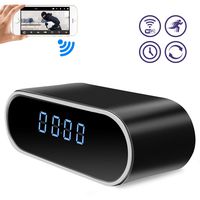 Spy Hidden Camera, WHDSWL Alarm Clock 1080P Security Nanny Wi-Fi Camera, with Night Vision/Motion Detection/Loop Recording Office Home Support iOS/Android/PC Remote Real-time Video