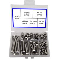 Newlng M6 304 Outer Corner Hexagonal Stainless Steel Hex Bolt Set Machinery Industry, Mechanical Hex Bolts and Nuts