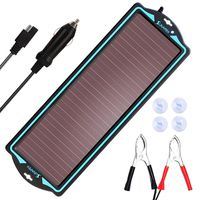 SUNAPEX 12V Solar trickle Charger,Battery Charger,Battery maintainer Portable Power Solar Panel Suitable for Car, Motorcycle, Boat, ATV,Marine, RV, Trailer, Snowmobile, etc.