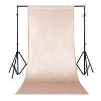 TRLYC 20Ftx10Ft Shimmer Ceremony Background Champagne Sequin Party Wedding Photo Booth Backdrop