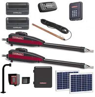 Liftmaster LA400PKGU Dual 210W Solar Gate Sensor Opener Kit with Exit Probe, Wireless Keypad, Pedestal, 2 Free Liftmaster 811LM Remotes & Included 828 MyQ Gateway