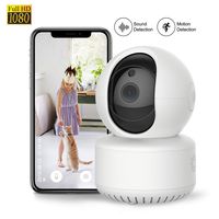 1080P WiFi Pet Camera FHD Indoor Wireless Surveillance Security IP Camera with Motion Detection Night Vision 2-Way Audio Cloud Storage for Baby/Elder/Pet Monitor with Camera Dome Surveillance Cameras