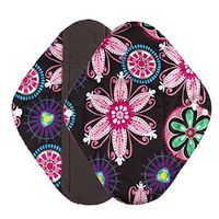 Reusable Bamboo Cloth Menstrual Pad, Washable Menstrual Panty Pad,Mama Sanitary Towel Pad,Light Incontinence Pads,Absorbent Cloth Sanitary Pad (Nighttime Use)