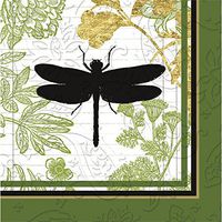 Garden Botanical Embossed Cocktail Napkin, Set of 20-5 x 1 x 5 Inches