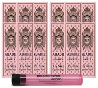 Abadie 1 1/4 Rolling Papers (12 Packs) with Rolling Paper Depot Kewltube