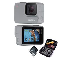 GoPro Hero 7 White - Waterproof Digital Action Camera with Touch Screen 1080p HD Video 10MP Photos CHDHB-601 - Bundle