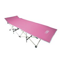 OSAGE RIVER Folding Camping Cot with Carry Bag, Portable and Lightweight Bed for Adults or Kids, Pink