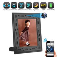 Hidden Camera DICPHIL Spy Camera Photo Frame Home Security Camera Wireless HD 1080P with Night Vision PIR Detection 1 Year Standby Cell Phone APP Instant Alerts for Home and Office