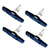 CNC INC 2 Pairs Bicycle V-Brake Pads, Bike 70mm V Brake Blocks Set, Blue Black