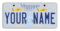 BleuReign Personalize Your Own Mississippi State Bicycle Bike Stroller Children's Toy Car 3"x6" License Plate Tag