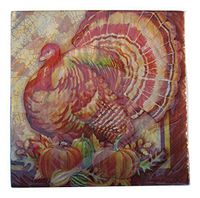 Thanksgiving Turkey Decorative Dinner Napkins, 20 Count