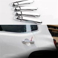Dwindish Silver 8 Pcs Charme ABS Car Side Door Handle Frame Cover Trim for Jeep Renegade 2015 Up