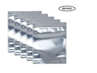 Storite 6 x 8 Antistatic Bag ESD Resealable Anti-Static Shielding Bag Durable Metallic Translucent Reusable Zip Lock for 3.5 HDD,Motherboard,Laptop,PC Accessories & Electronic Device (500 Pack)