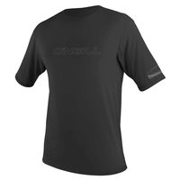 O'Neill Men's Basic Skins UPF 50+ Short Sleeve Sun Shirt, Black/Black, X-Large