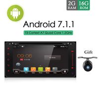 With Backup camera!!!Wifi Model 6.95" Android 6.0 Quad-Core Car DVD Stereo for Toyota Car Support 3G Wifi Hotspots/ Bluetooth/Subwoofer/ Mirror Link/SD Card/USB/OBD2