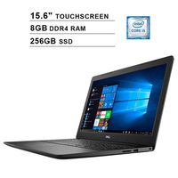 Dell Inspiron 3593 Newest 15.6 Inch FHD 1080P Touchscreen Laptop, 10th Gen Intel 4-Core i5-1035G1 up to 3.6GHz, Intel UHD Graphics, 8GB DDR4 RAM, 256GB SSD, Windows 10 Home, Black
