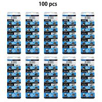 DoDoLightness Battery Alkaline LR44 AG13 Button Cell Batteries 1.5V Button Battery 100PCS