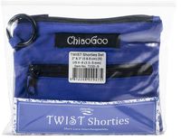 ChiaoGoo Twist Shorties (US-4 Thru US-8) Interchangeable Knitting Set (S) Join Tips