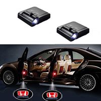 MIVISO 2PCS Car Door Logo Light Wireless Led Welcome Projector Ghost Shadow Light Magnetic Sensor Car Emblem Lamp