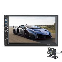 2 Din 7018B General Car Models 7'' inch LCD Touch Screen Car Radio Player Bluetooth Car Audio+ Rear View Camera (NO DVD)
