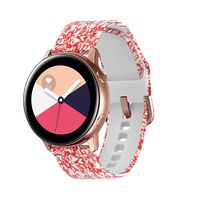 GinCoband Colorful Galaxy Watch Bands for Samsung Galaxy Watch 42mm,Galaxy Watch Active 40mm,Galaxy Watch Active2 40mm 44mm,Gear Sport,Rose Gold Watch Buckle for Women (White Butterfly, Small)